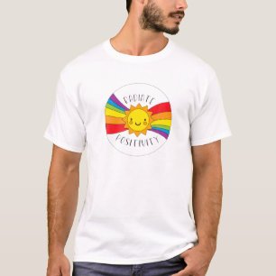 Camiseta Radiar positividad Cute Inspirador Atardecer Arcoi