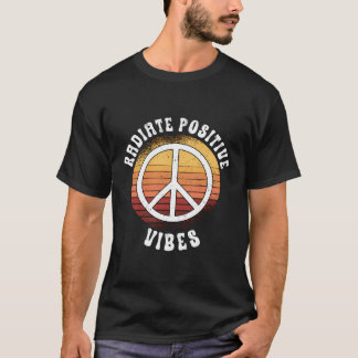 Camiseta Radiar vibraciones positivas niño de flor de nueva