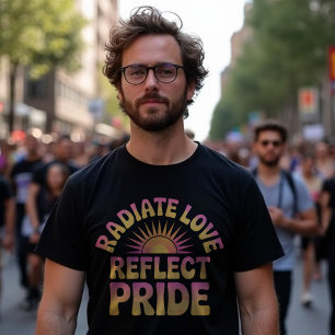 Camiseta Radiate Love Reflect Pride LGBTQ+ T-Shirt