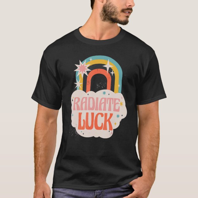Camiseta Radiate Luck rainbow clouds happiness hippies 1 (Anverso)