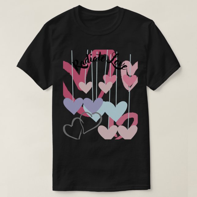 Camiseta Radiateur Love - Quirky Hearts T-Shirt (Diseño del anverso)