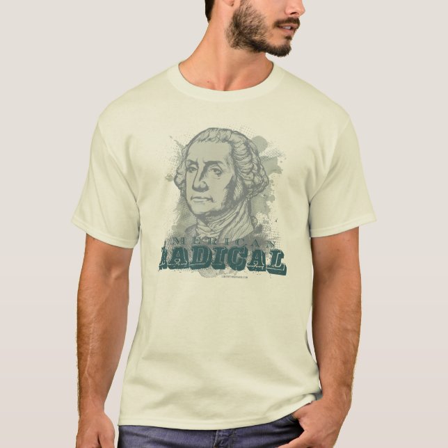 Camiseta radical americana de George Washington (Anverso)