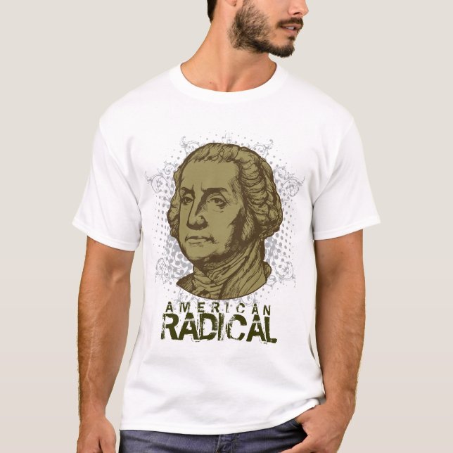 Camiseta radical americana de George Washington (Anverso)