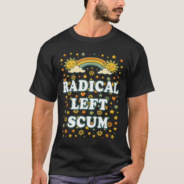 Camiseta Radical Left S Funny Sarcastic Quote  (Anverso)