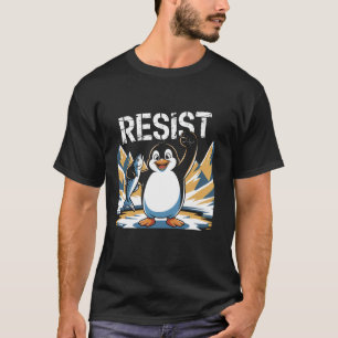 Camiseta Radicalidad Retro Resista A Los Pingüinos Vintage