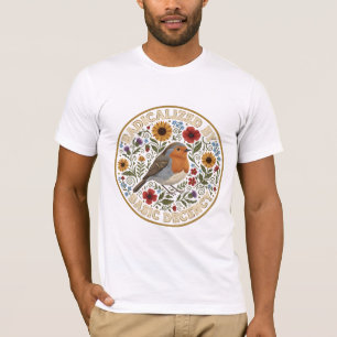 Camiseta Radicalizado por el Diseño de Pájaros de Decencia 