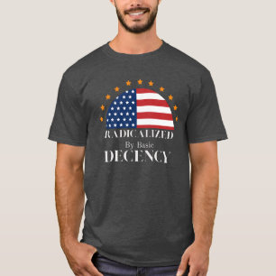 Camiseta Radicalizado por la bandera de los Estados Unidos 