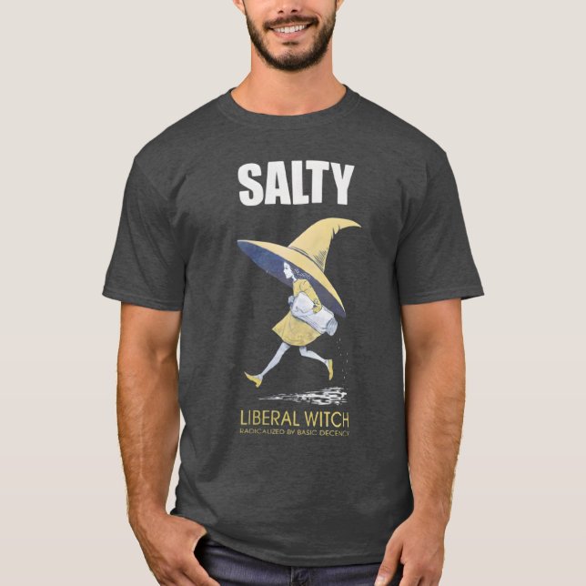 Camiseta Radicalizado por la bruja salarial básica de decen (Anverso)