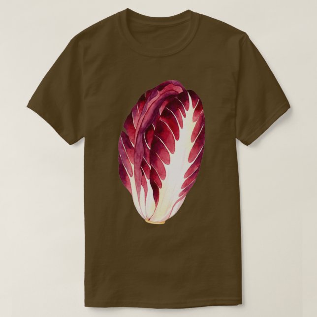 Camiseta Radicchio Watercolor Vegetales (Diseño del anverso)
