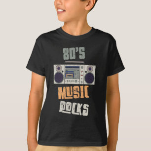 Camiseta Radio Cassette Vintage, Fiesta de música Old Rock