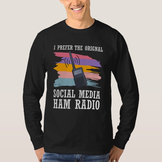 Camiseta Radio Cb Prefiere Medios Sociales Originales Ham R (Anverso)