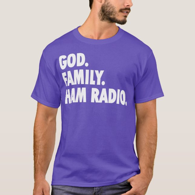 Camiseta Radio de amor de la familia de Dios - Fe de la Nov (Anverso)