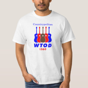 Camiseta radio de los años 70 WTOD 1560 Countrypolitan