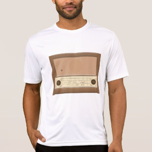 Camiseta Radio de madera retro de los años 40