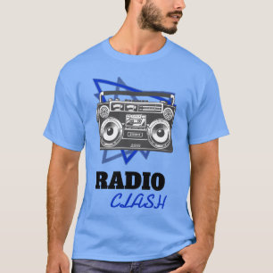 Camiseta Radio de Punk Rock Clash Retro Boombo Music chico