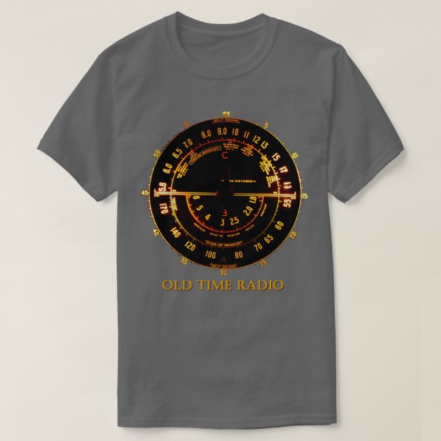 Camiseta Radio de tiempo antiguo (Diseño del anverso)