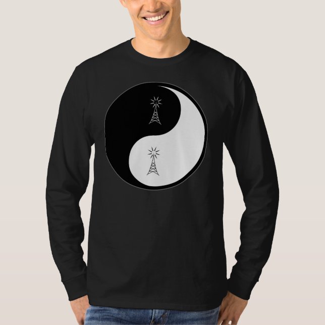 Camiseta Radio del aficionado de Yin Yang (Anverso)