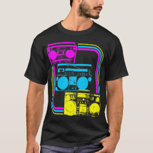 Camiseta Radio del retro Boombox Corey Tiger 80