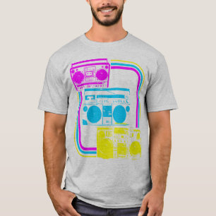 Camiseta Radio del retro Boombox del Corey Tiger 80