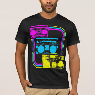 Camiseta Radio del retro Boombox del Corey Tiger 80