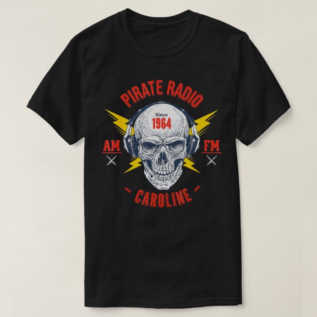 Camiseta Radio en línea retro vintage (Diseño del anverso)