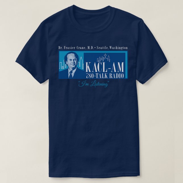 Camiseta Radio Frasier Crane KACL (Diseño del anverso)