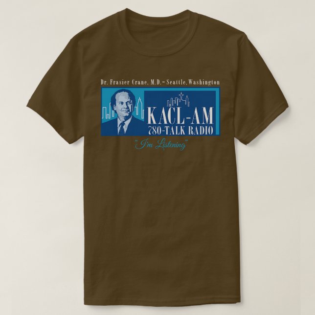 Camiseta Radio Frasier Crane KACL (Diseño del anverso)