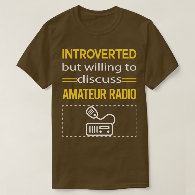 Camiseta Radio Ham de Radio Amateur, divertida e introducid (Diseño del anverso)