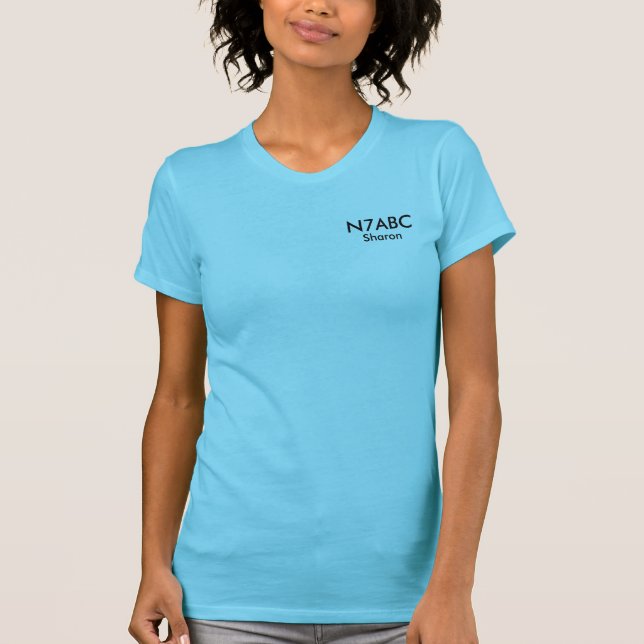 Camiseta Radio Ham personalizada (Anverso)