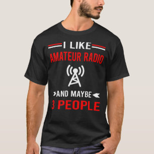 Camiseta Radio Ham Radio Amateur Red 3 Personas