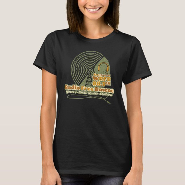 Camiseta Radio Libre de Roscoe (Anverso)