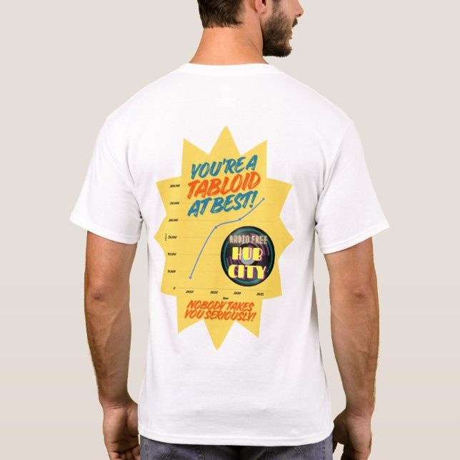 Camiseta Radio Libre Tabloide de Ciudad Hub (Reverso)