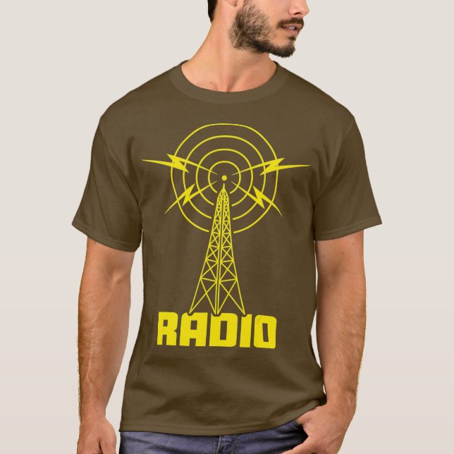 Camiseta Radio para Ham Radio Amateurs y Shortwave (Anverso)