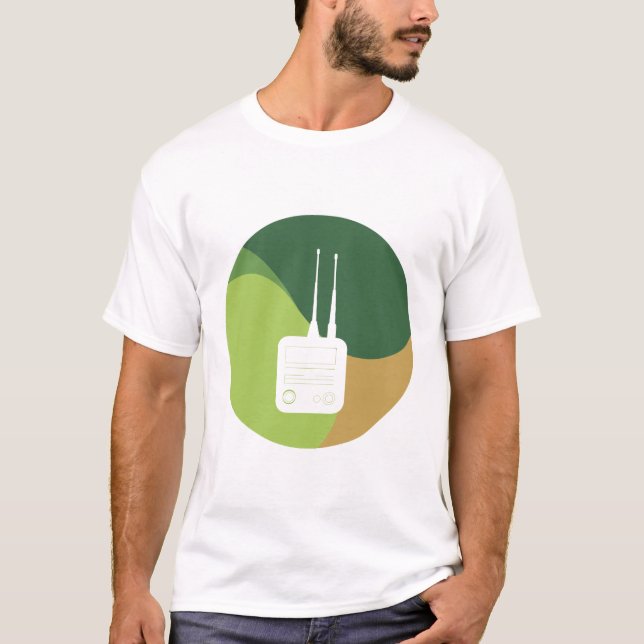 Camiseta Radio QSO de radio amateur (Anverso)