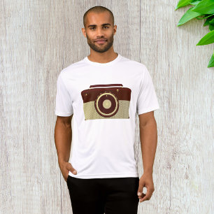 Camiseta Radio Retro Brown Y Oro Antiguo