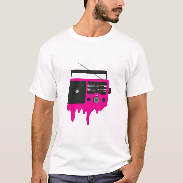 Camiseta Radio rosa de fusión (Anverso)