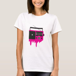 Camiseta Radio rosa de fusión
