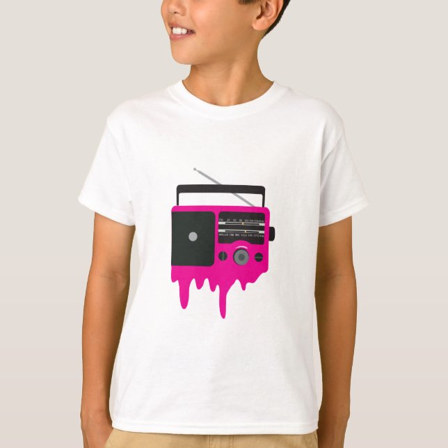Camiseta Radio rosa de fusión (Anverso)
