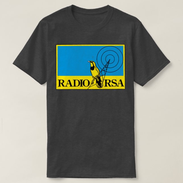Camiseta Radio RSA Derunct Radio 1980 (Diseño del anverso)