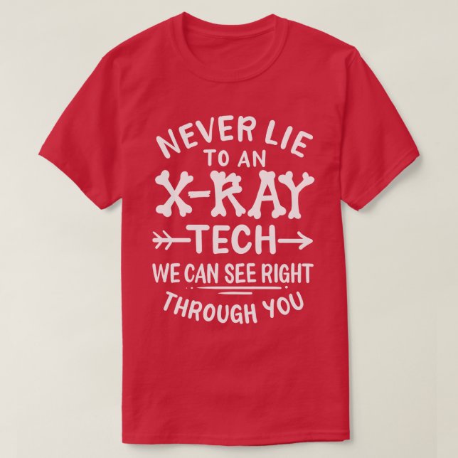 Camiseta Radiógrafo técnico de Xray Tech (Diseño del anverso)