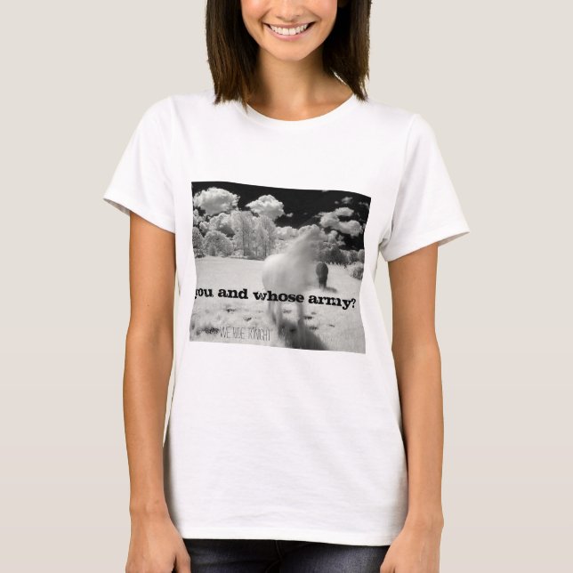 Camiseta ¿Radiohead usted y cuyo ejército? (Anverso)
