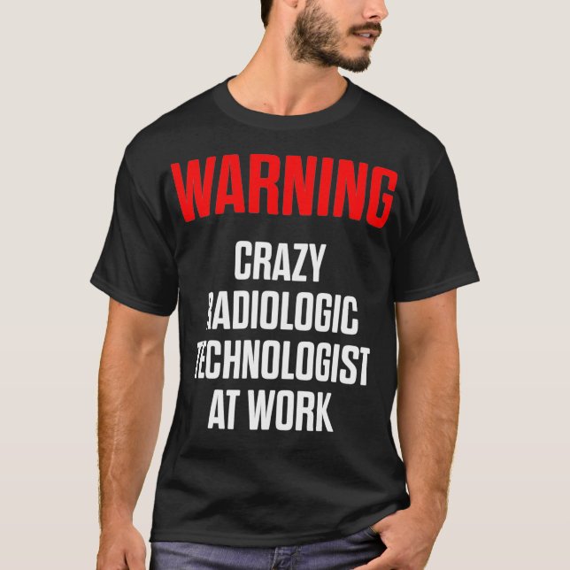 Camiseta Radiología de advertencia tecnológica radiológica  (Anverso)