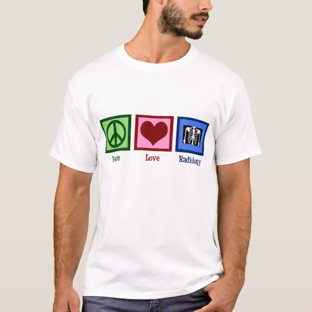 Camiseta Radiología de amor por la paz (Anverso)