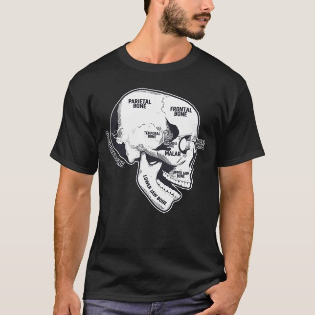 Camiseta Radiología de anatomía de uranio humano (Anverso)