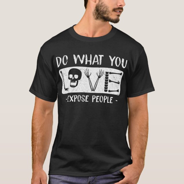 Camiseta Radiología del Humor Radiológico Skeleton Xray (Anverso)
