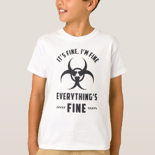 Camiseta Radiología está bien estoy bien todo está bien