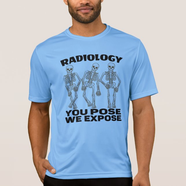 CAMISETA RADIOLOGÍA - PLANTEAMOS QUE EXPONEMOS. (Anverso)
