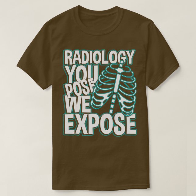 Camiseta Radiología que planteas que revelamos (Diseño del anverso)
