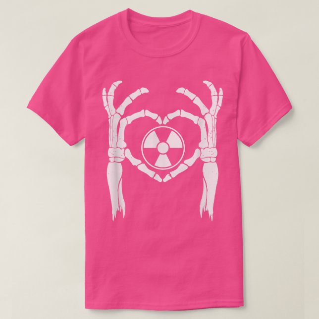 Camiseta RADIOLOGÍA RAD TECH SKELETON LOVE, RT Rad Tech Hea (Diseño del anverso)