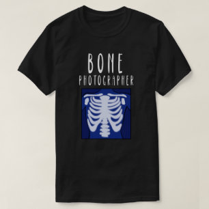Camiseta Radiología Radiólogo médico, hueso, fotografiador